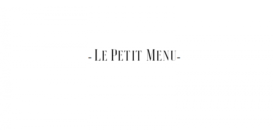 Le Petit Menu